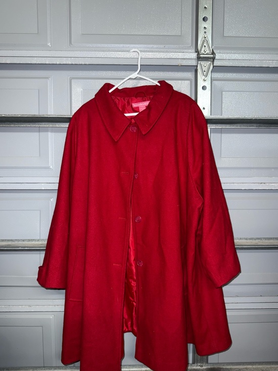 Jackets & Blazers - Vintage Wool Blend Coat In Red 34W